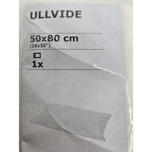 New Ikea Ullvide Queen Size Pillowcase Size 20 X 32" White 303.427.47 - Picture 3 of 4